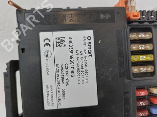 Fuse box SMART FORTWO Coupe (451) 1.0 (451.331, 451.380) | BP31789550E1 