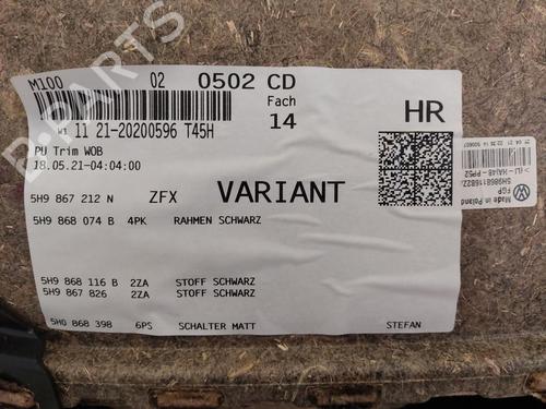 Bageste højre beklædning VW GOLF VIII Variant (CG5, DB5) 1.0 TSI | BP31791439C61 