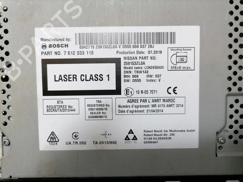 Radio NISSAN PULSAR Hatchback (C13) 1.2 DIG-T | BP36541522E6 - Image 2