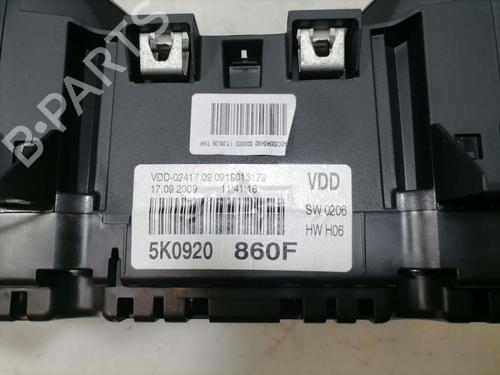 Instrument cluster VW GOLF VI (5K1) 1.4 | BP31774495C47