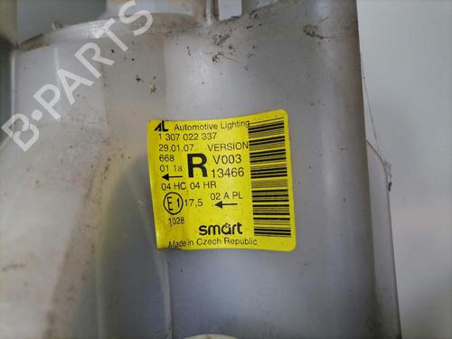 Right headlight SMART CITY-COUPE (450) 0.8 CDI (S1CLC1, 450.300, 450.301, 450.302, 450.303,... | BP31773547C29