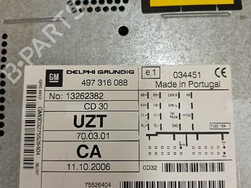 Radio OPEL CORSA D Hatchback Van (S07)  | BP30031848E6 