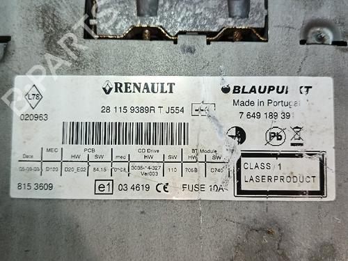 Radio RENAULT MEGANE III Grandtour (KZ0/1) | BP30029503E6