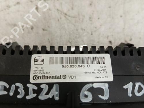 Climate control SEAT IBIZA IV (6J5, 6P1) | BP30031029I5