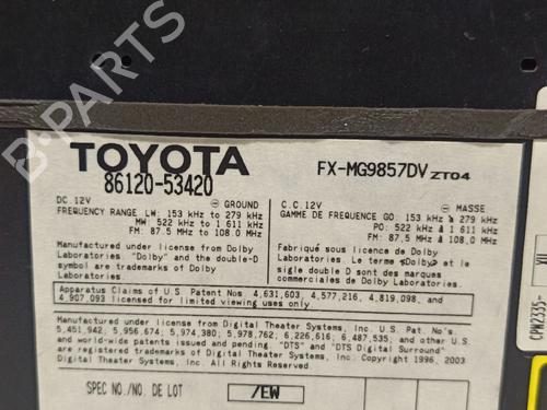 Bilradio LEXUS IS II (_E2_)  | BP30037483E6 