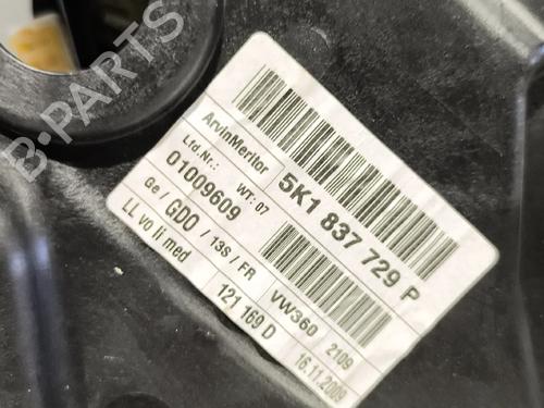 Front left window mechanism VW GOLF VI (5K1) 1.6 TDI | BP31363389C22 