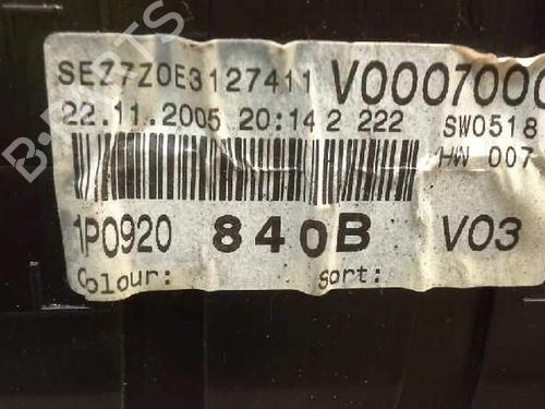 instrument-cluster-seat-leon-1p1-1p0920840b-2005-2006-2007-2008-2009-2010-2011-2012-2013-1793802 main image