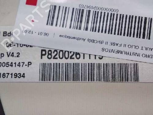 Instrument cluster RENAULT CLIO II (BB_, CB_)  | BP10330358C47 