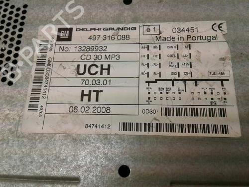 Radio OPEL ASTRA H GTC (A04) 1.6 (L08) | BP1997722E6 