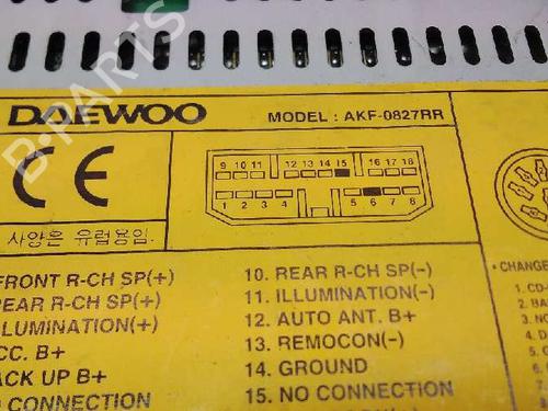 Radio DAEWOO NUBIRA Saloon (J100)  | BP17055894E6 