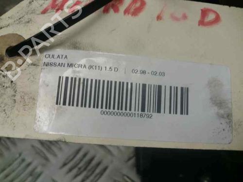 Cylinder head NISSAN MICRA II (K11) 1.5 D | BP10976561M5 