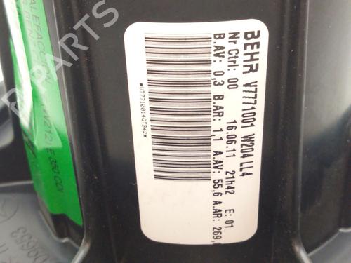 Heater blower motor MERCEDES-BENZ E-CLASS (W212) E 350 CDI (212.023) | BP21590149M62 