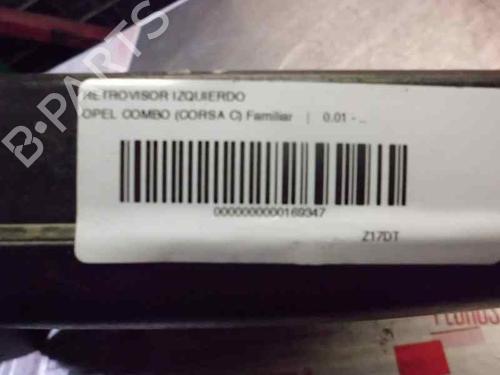 Left mirror OPEL COMBO Box Body/MPV 1.7 CDTI 16V | BP1359228C26 