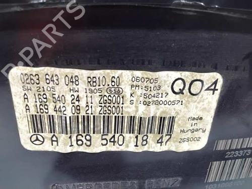 Instrument cluster MERCEDES-BENZ A-CLASS (W169) A 180 CDI (169.007, 169.307) | BP16095181C47 