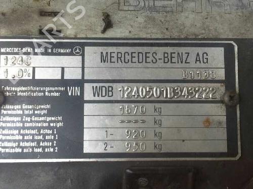 Climate control MERCEDES-BENZ 124 Coupe (C124)  | BP2696462I5 
