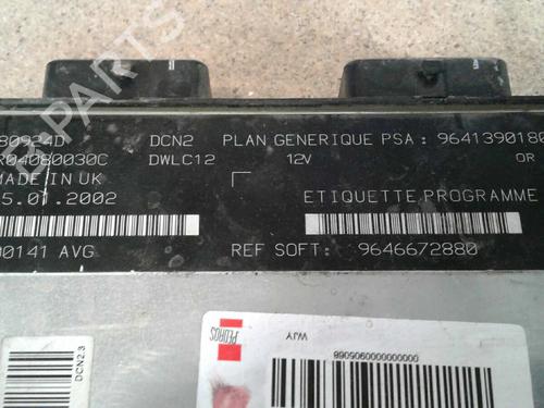 Engine control unit (ECU) PEUGEOT 206 Hatchback (2A/C)  | BP151023M57 