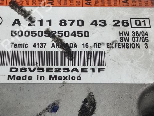 ECU airbags MERCEDES-BENZ E-CLASS (W211)  | BP16132183M53 