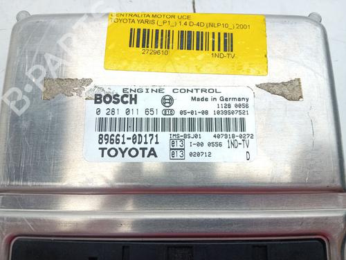 Engine control unit (ECU) TOYOTA YARIS (_P1_) 1.4 D-4D (NLP10_, NLP10R) | BP28074553M57 