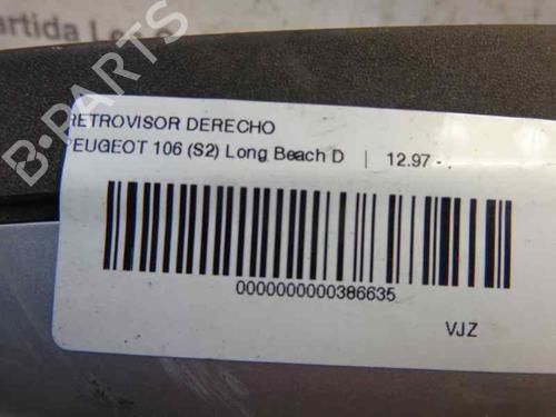 Right mirror PEUGEOT 106 II (1A_, 1C_) 1.5 D | BP852138C27 
