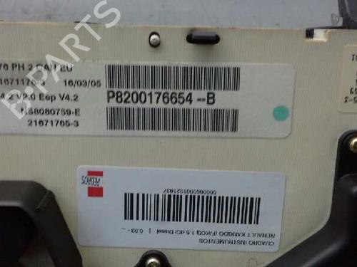 Instrument cluster RENAULT KANGOO (KC0/1_) 1.5 dCi | BP243414C47 