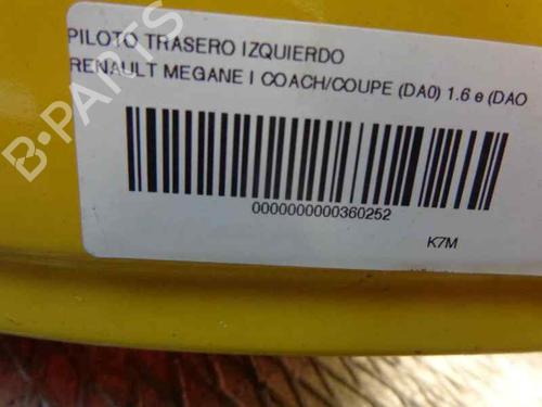 Left taillight RENAULT MEGANE I Coach (DA0/1_) 1.6 e (DA0F) | BP135904C34 