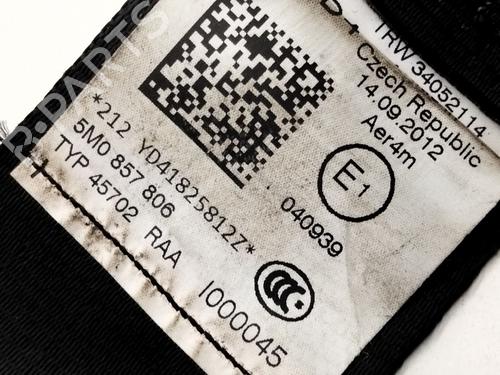 Rear right seatbelt VW GOLF PLUS V (5M1, 521) 1.6 TDI | BP18531596I28 