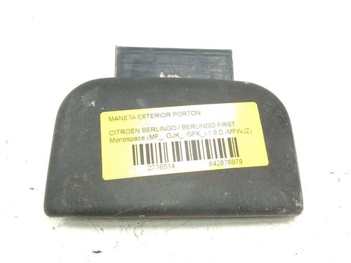 Used Tailgate handle Tailgate handle CITROËN BERLINGO / BERLINGO FIRST MPV (MF_, GJK_, GFK_) 1.9 D (MFWJZ) (70 hp) 40009616 40009616