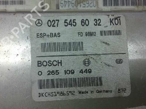 ESP ECU MERCEDES-BENZ A-CLASS (W168) A 170 CDI (168.008) | BP609655M58 
