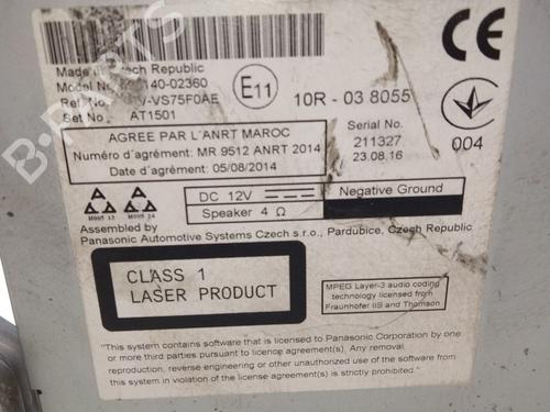 Radio TOYOTA AURIS (_E18_)  | BP20168029E6 