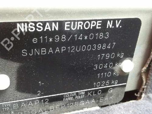 Radiator fan NISSAN PRIMERA Hatchback (P12)  | BP1274433M35 