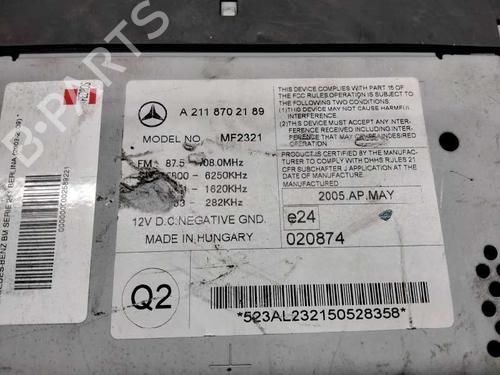 Radio MERCEDES-BENZ E-CLASS (W211)  | BP10662532E6 