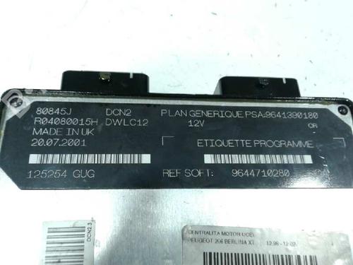 Engine control unit (ECU) PEUGEOT 206 Hatchback (2A/C)  | BP12237915M57 