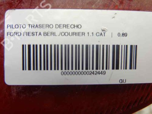 Right taillight FORD FIESTA III (GFJ) 1.1 | BP1230957C35 