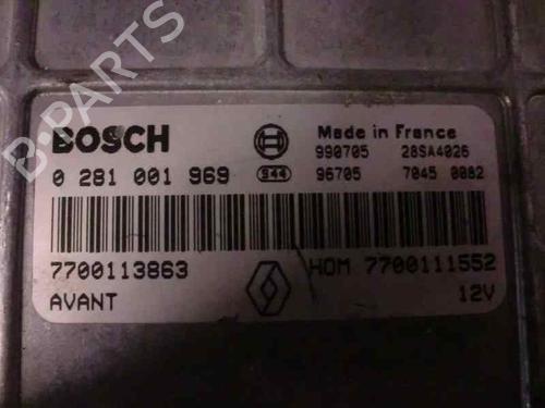 Engine control unit (ECU) RENAULT MEGANE I (BA0/1_) 1.9 dTi (BA08, BA0N) | BP156626M57 