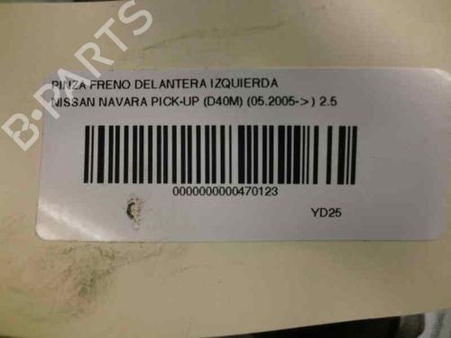 Left front brake caliper NISSAN NAVARA NP300 (D40)  | BP11602848M105 