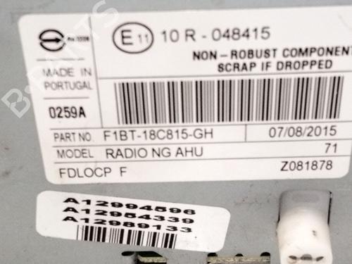 Radio FORD TOURNEO COURIER B460 MPV 1.5 EcoBlue | BP30906689E6