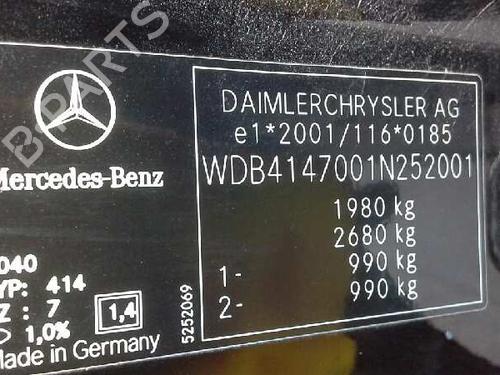 Engine control unit (ECU) MERCEDES-BENZ VANEO (414)  | BP1042719M57 