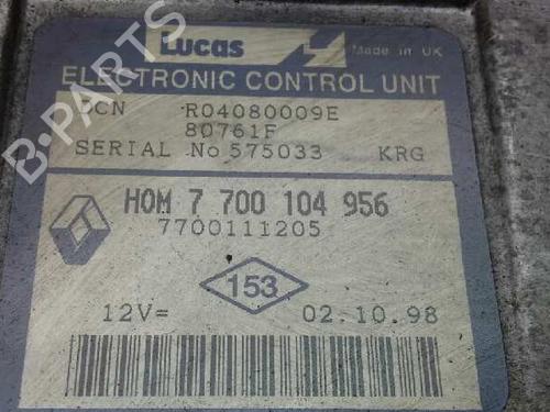 Engine control unit (ECU) RENAULT CLIO II (BB_, CB_) 1.9 D (B/CB0E, BB0J) | BP1231356M57 