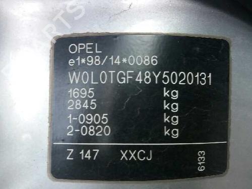 Engine control unit (ECU) OPEL ASTRA G Hatchback (T98)  | BP852572M57 