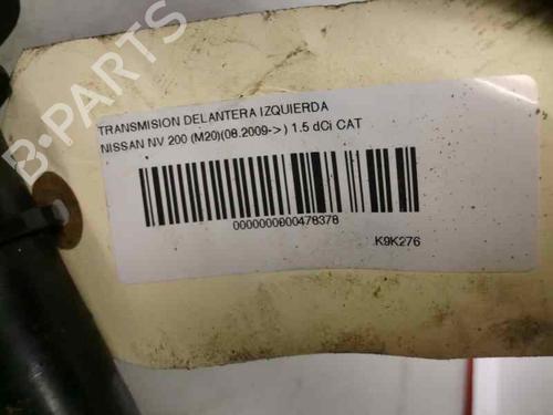 Left front driveshaft NISSAN NV200 / EVALIA Bus 1.5 dCi 110 (M20, M20M) | BP2501893M38 