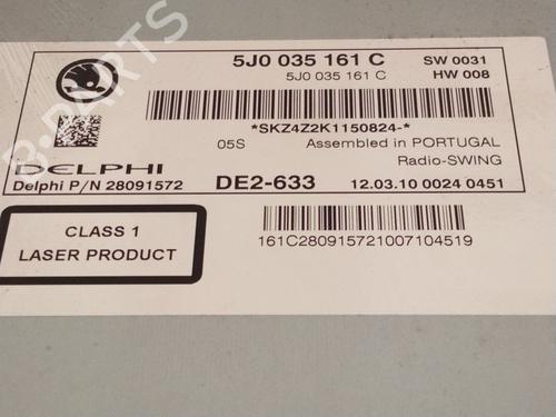 Bilradio SKODA FABIA II Combi (545) 1.6 TDI | BP29983327E6