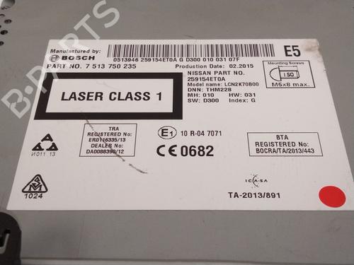 Radio NISSAN X-TRAIL III (T32_, T32R, T32RR) 1.6 dCi (T32) | BP29077330E6 