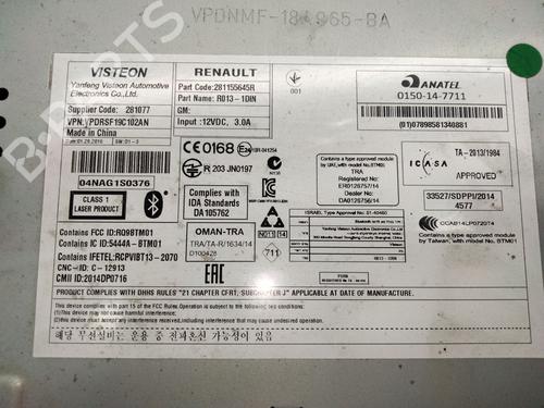 Radio OPEL MOVANO B Van (X62) 2.3 CDTI FWD (FV) | BP19679364E6 