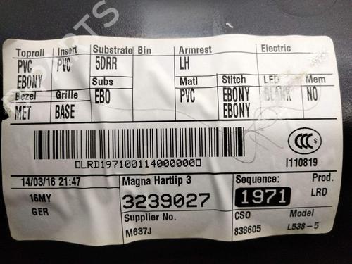 Rear left panel LAND ROVER RANGE ROVER EVOQUE (L538) 2.0 D | BP33017754C60 - Image 3