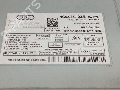 Radio AUDI A6 C7 (4G2, 4GC)  | BP18060554E6 