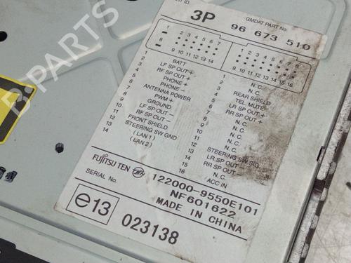 Radio CHEVROLET CAPTIVA (C100, C140) 2.0 D 4WD | BP16672660E6 