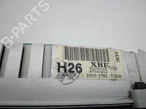 Instrument cluster HYUNDAI MATRIX (FC) 1.5 CRDi | BP10330104C47 