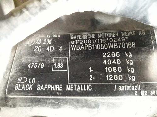 Left rear brake caliper BMW X3 (E83) 2.0 d | BP11601793M107 