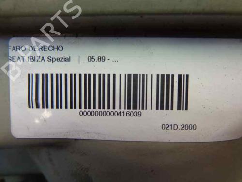 Right headlight SEAT IBIZA I (21A) 1.5 i | BP136105C29 