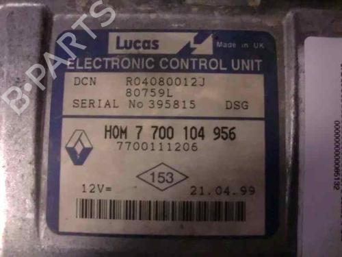 Engine control unit (ECU) RENAULT KANGOO (KC0/1_) D 65 1.9 (KC0E, KC02, KC0J, KC0N) | BP156613M57 
